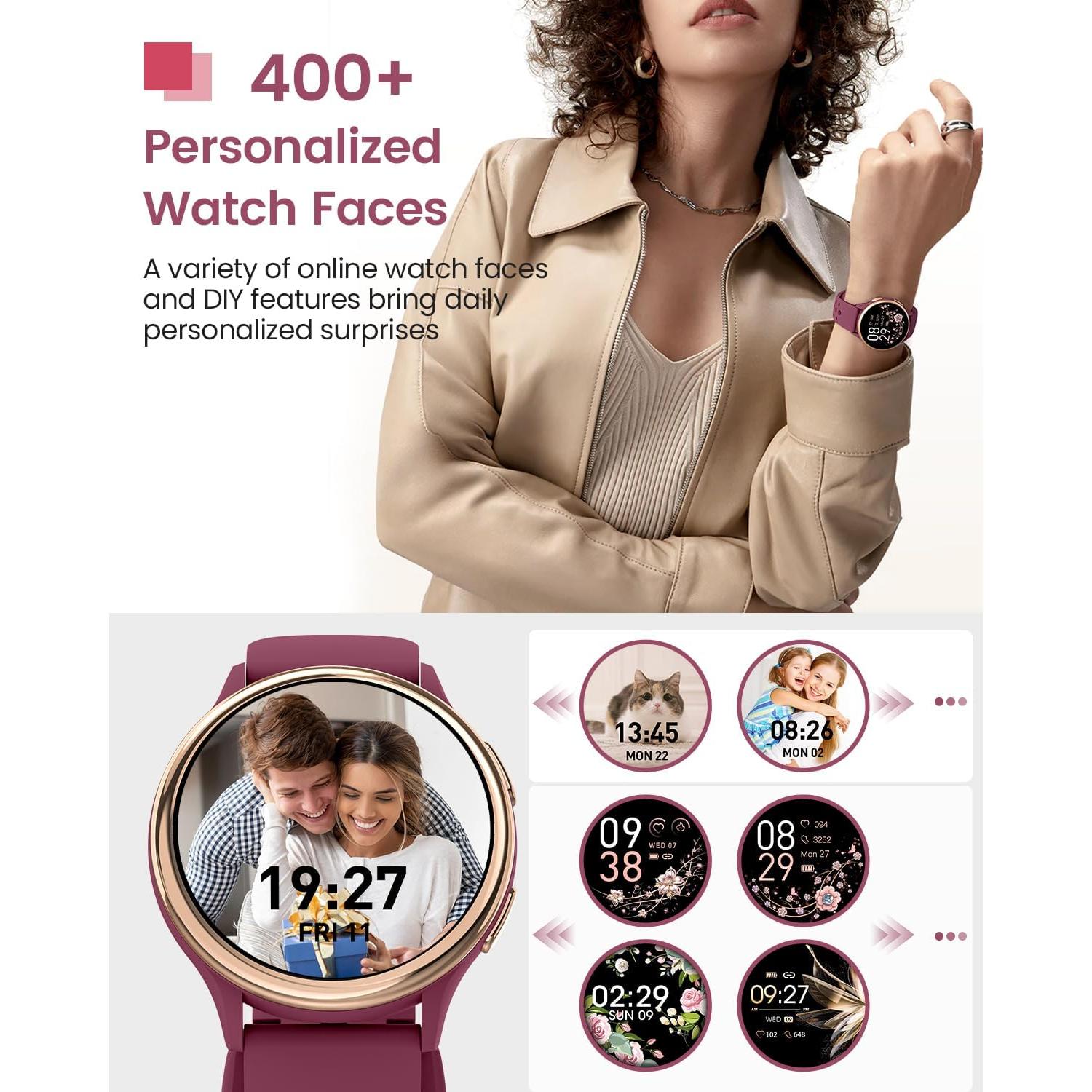 Reloj Inteligente TotsyFun Rojo Vino 1.27" 70 Modos Deportivos