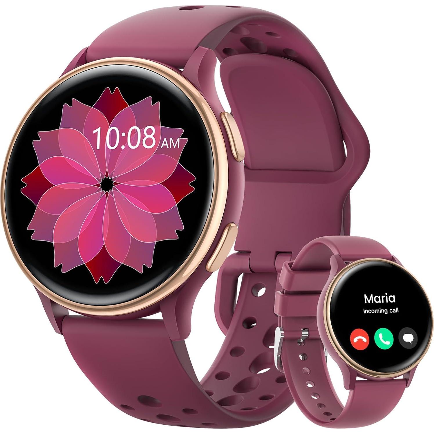 Reloj Inteligente TotsyFun Rojo Vino 1.27" 70 Modos Deportivos