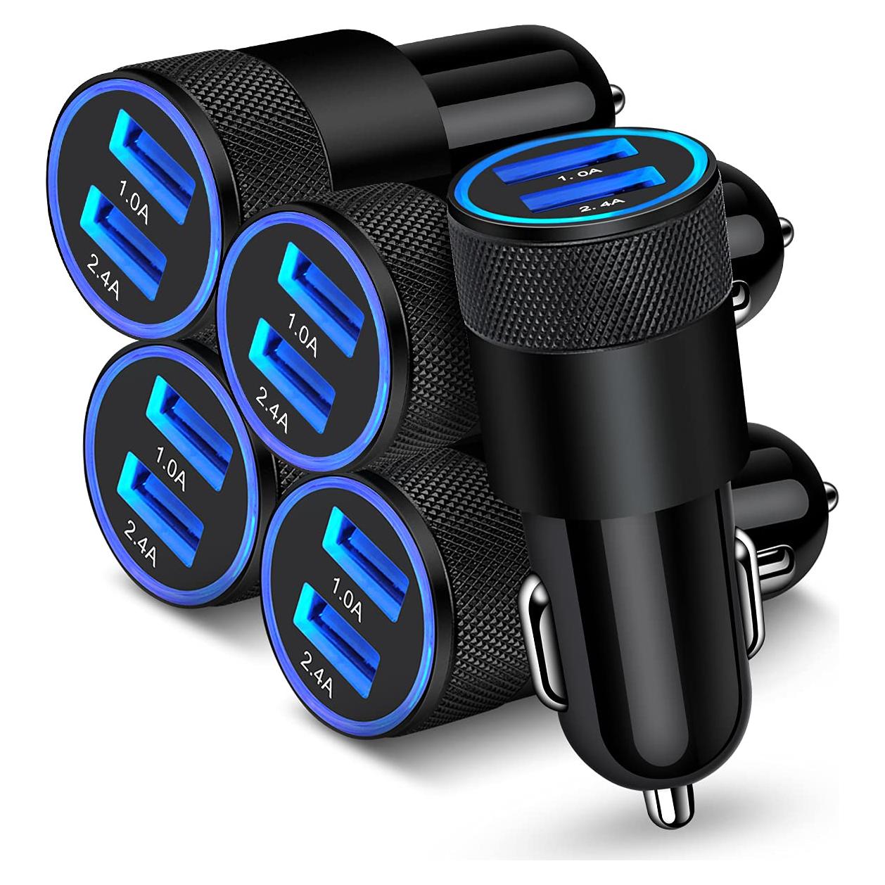 Cargador de Coche AILKIN 5 Puertos USB 3.4A Rápido