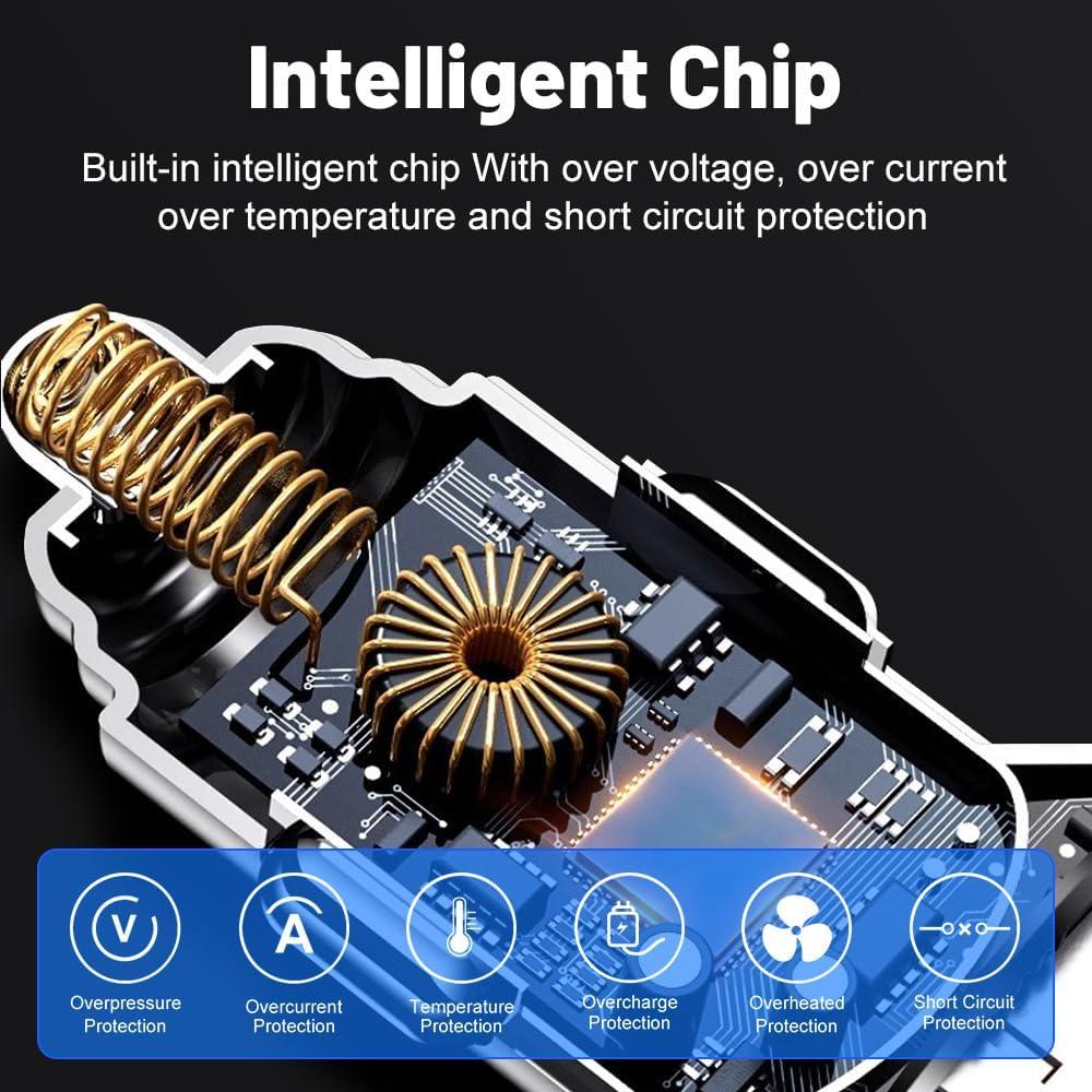 Cargador de coche 6-en-1 Shenzhen WGS-G40 100W PD+USB QC3.0