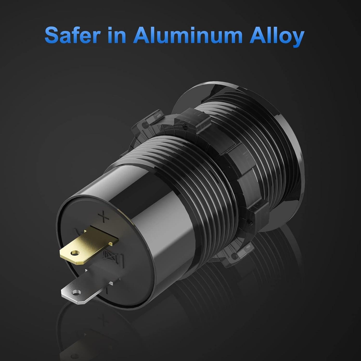 Cargador de coche Hapytrip USB 3.0 con voltímetro 12V