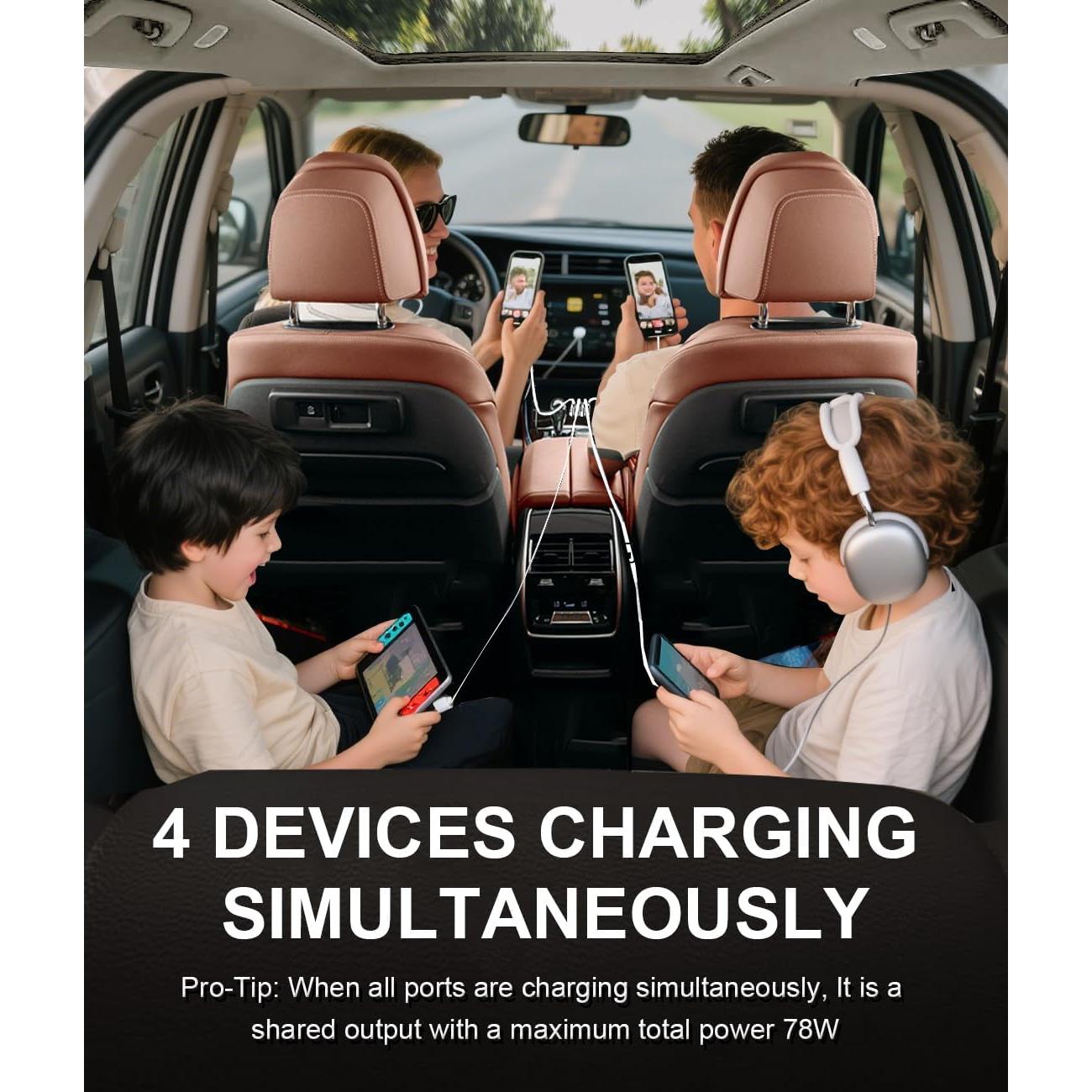 Cargador Rápido USB 12V Yuyao Erwen PD3.0 QC3.0 78W