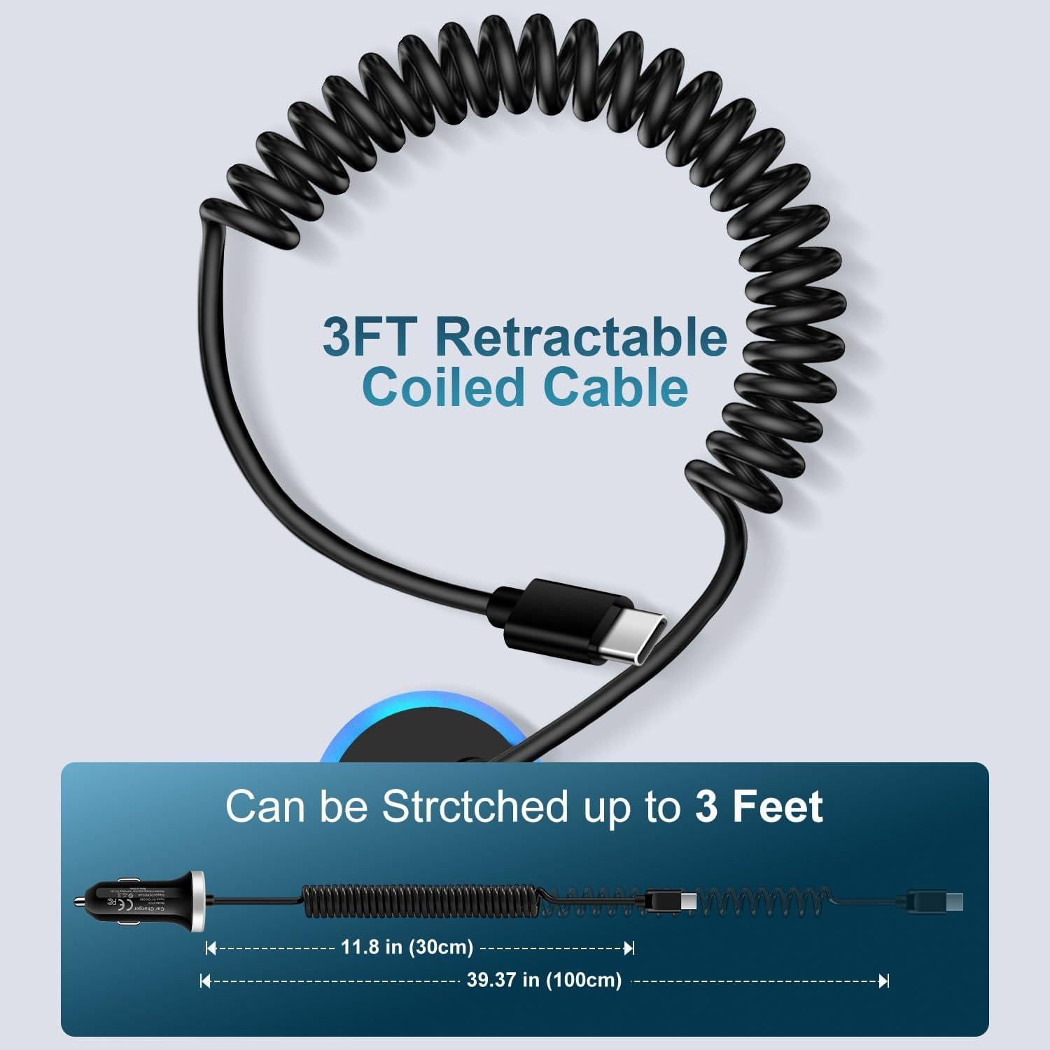 Cargador de Coche USB Rápido Google Pixel 9 Pro 3.4A