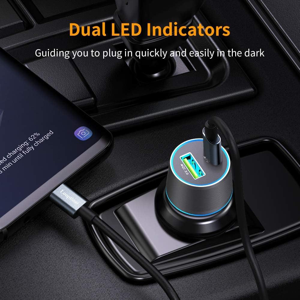 Cargador de coche USB C rápido Looptimo 48W para Google Pixel