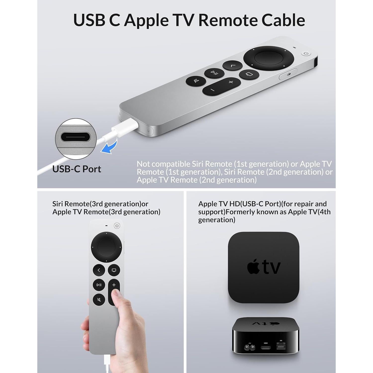 Cable CarPlay USB A a USB C WIDAQUO 3FT - 2 Paquete para iPhone 17/16/15
