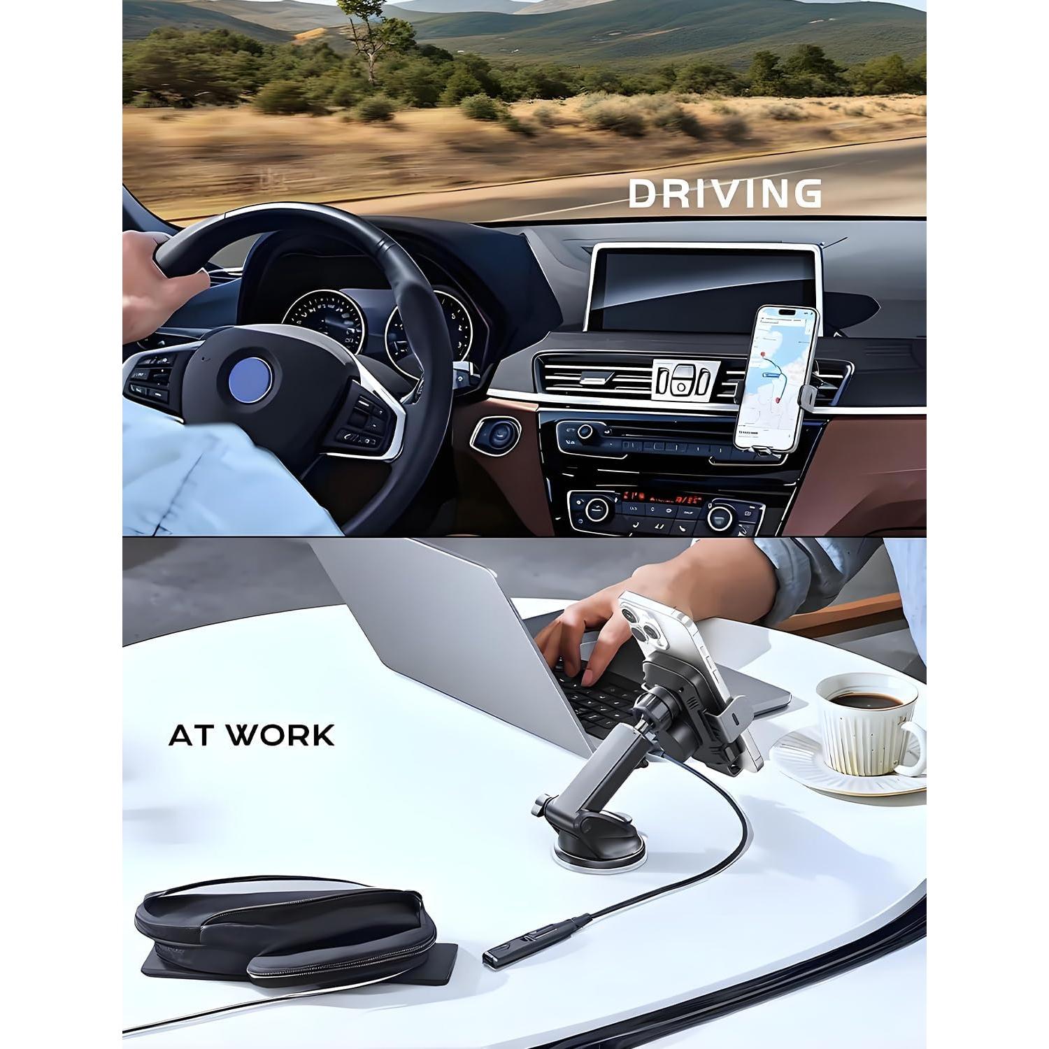 Cargador Inalámbrico para Auto CHGeek 15W con Soporte Automático