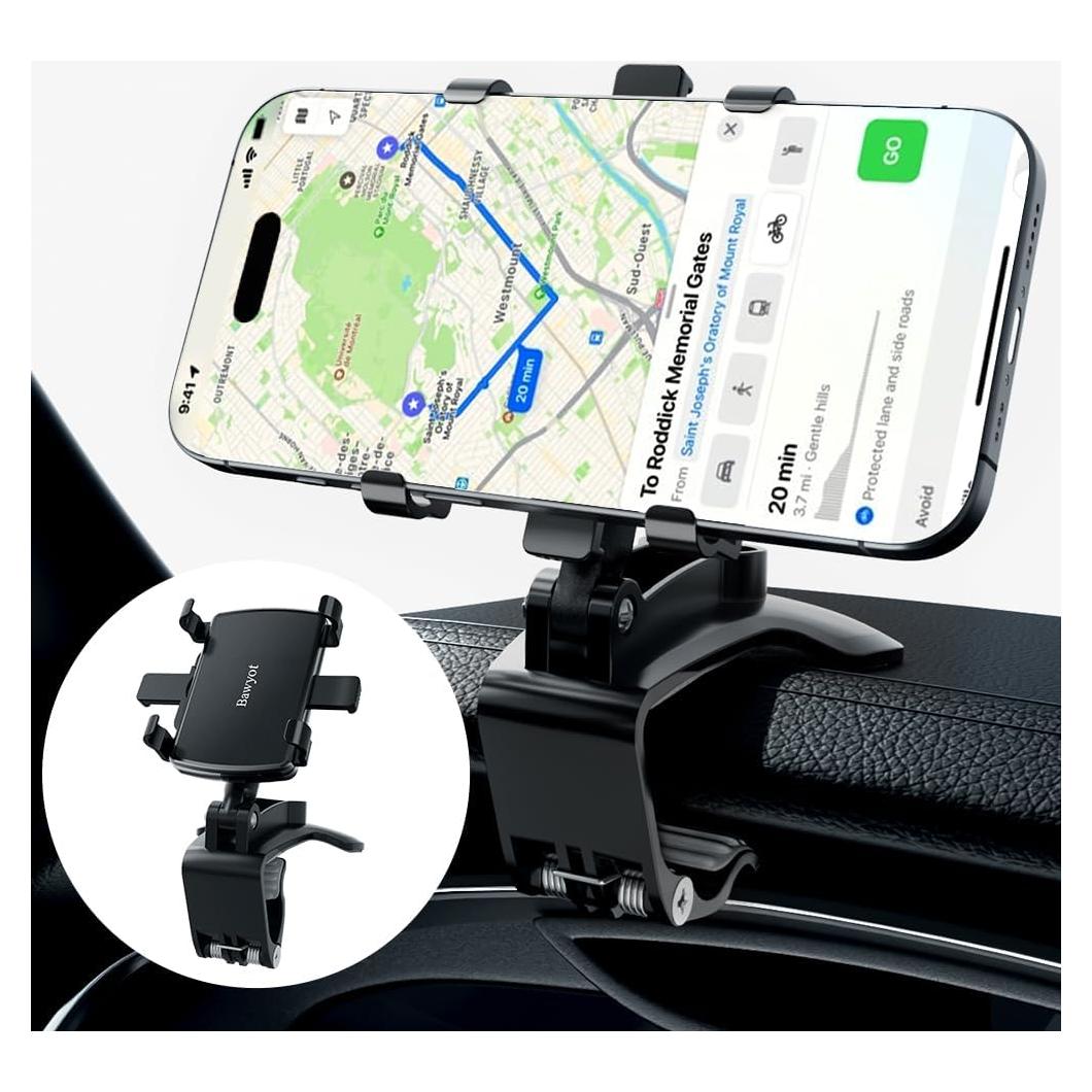 Soporte para Teléfono de Coche Bawyot Clip Universal 4-7"