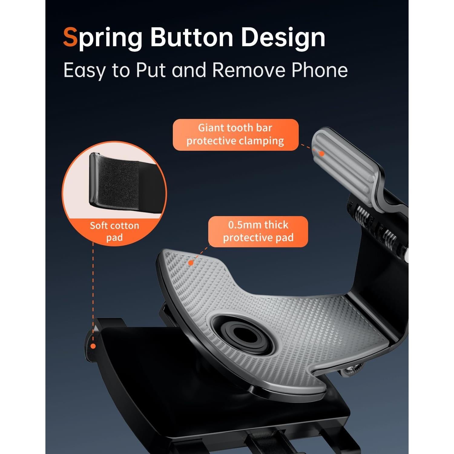 Soporte para Teléfono de Coche Bawyot Clip Universal 4-7"