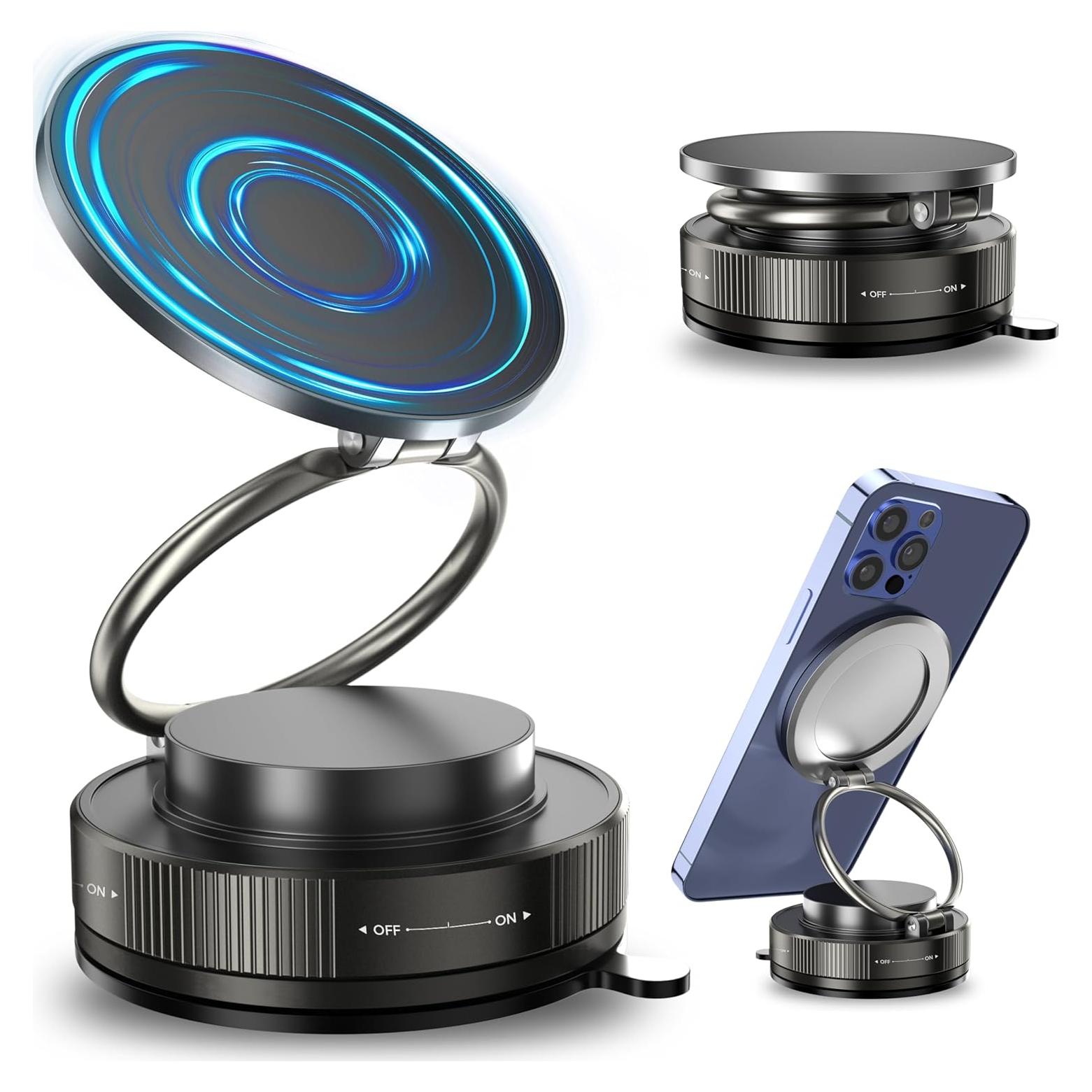 Soporte Magnético para Teléfono de Coche MARUVI Negro 2800gf