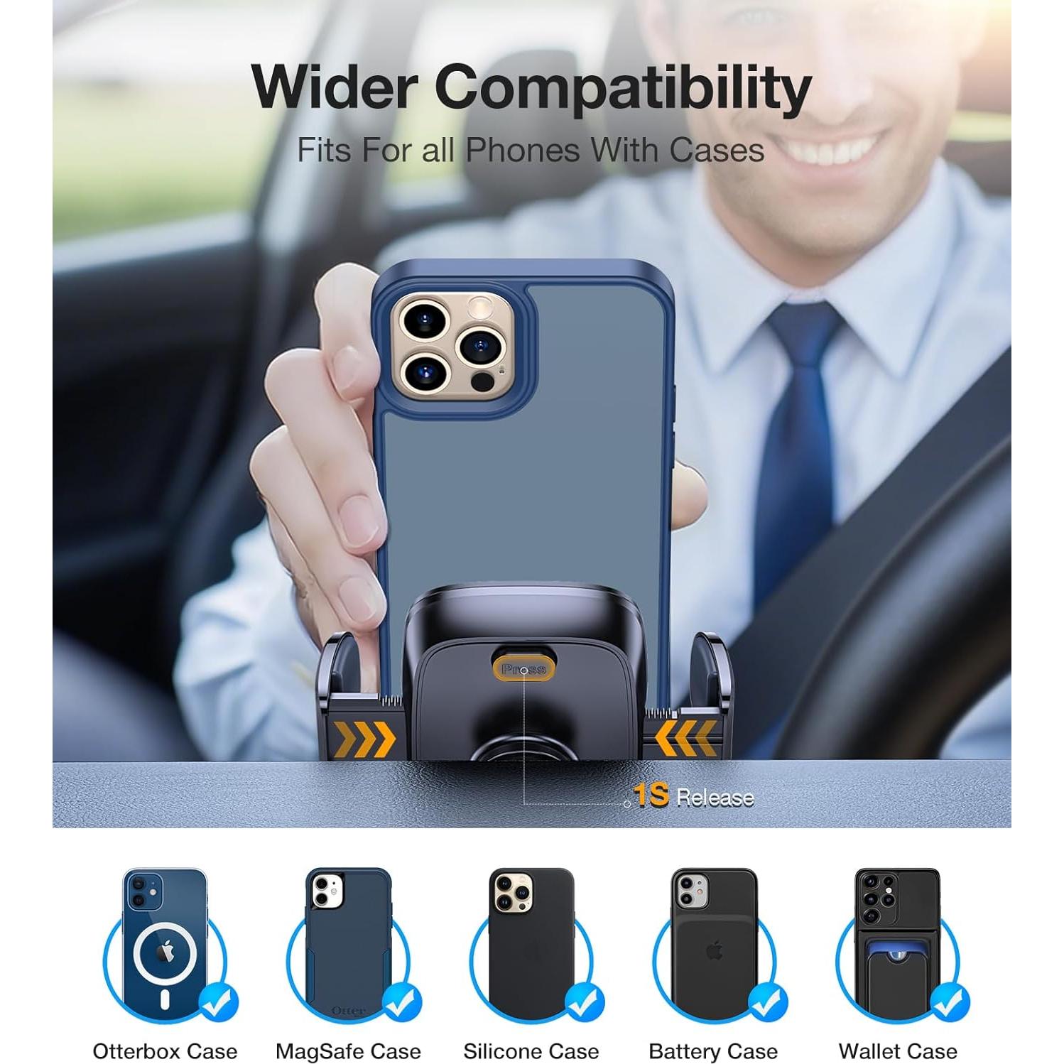 Soporte para Teléfono de Coche Coolpow XP21 3-en-1 con Ventosa