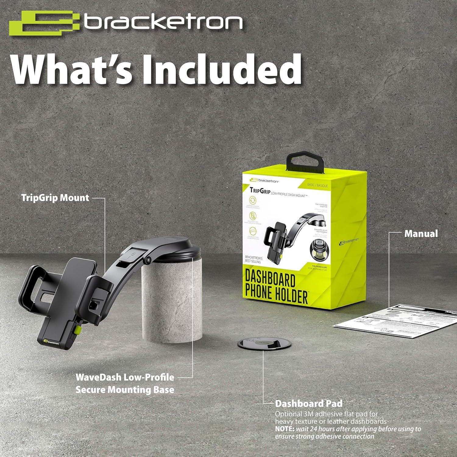 Soporte para Teléfono Bracketron TripGrip para Coche - Ajustable