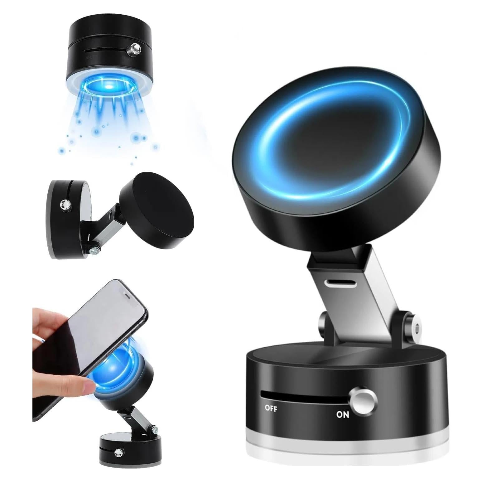 Soporte Magnético para Teléfono en Auto Faatchoi Negro Ajustable