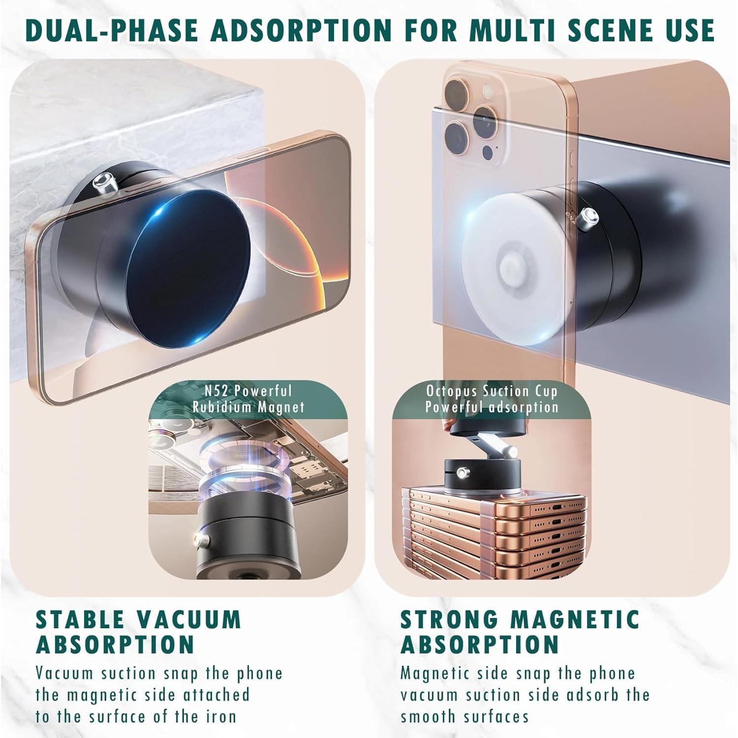 Soporte Magnético para Teléfono en Auto Faatchoi Negro Ajustable