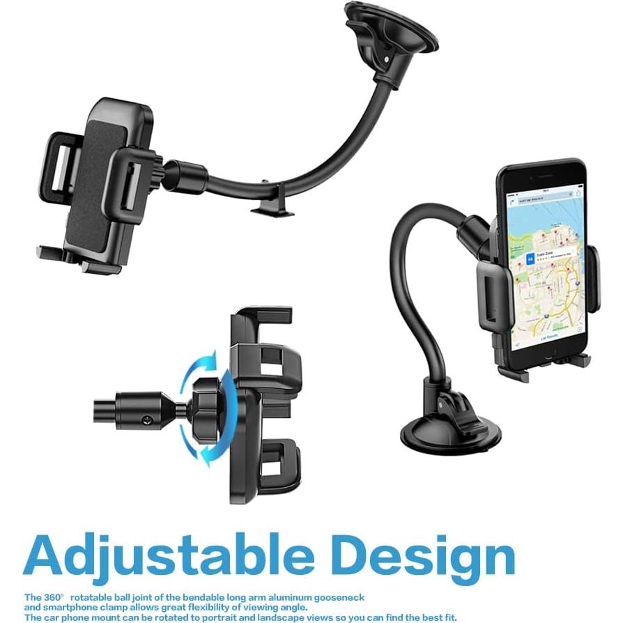 Soporte para Teléfono en el Coche VAGURFO Ajustable 360°