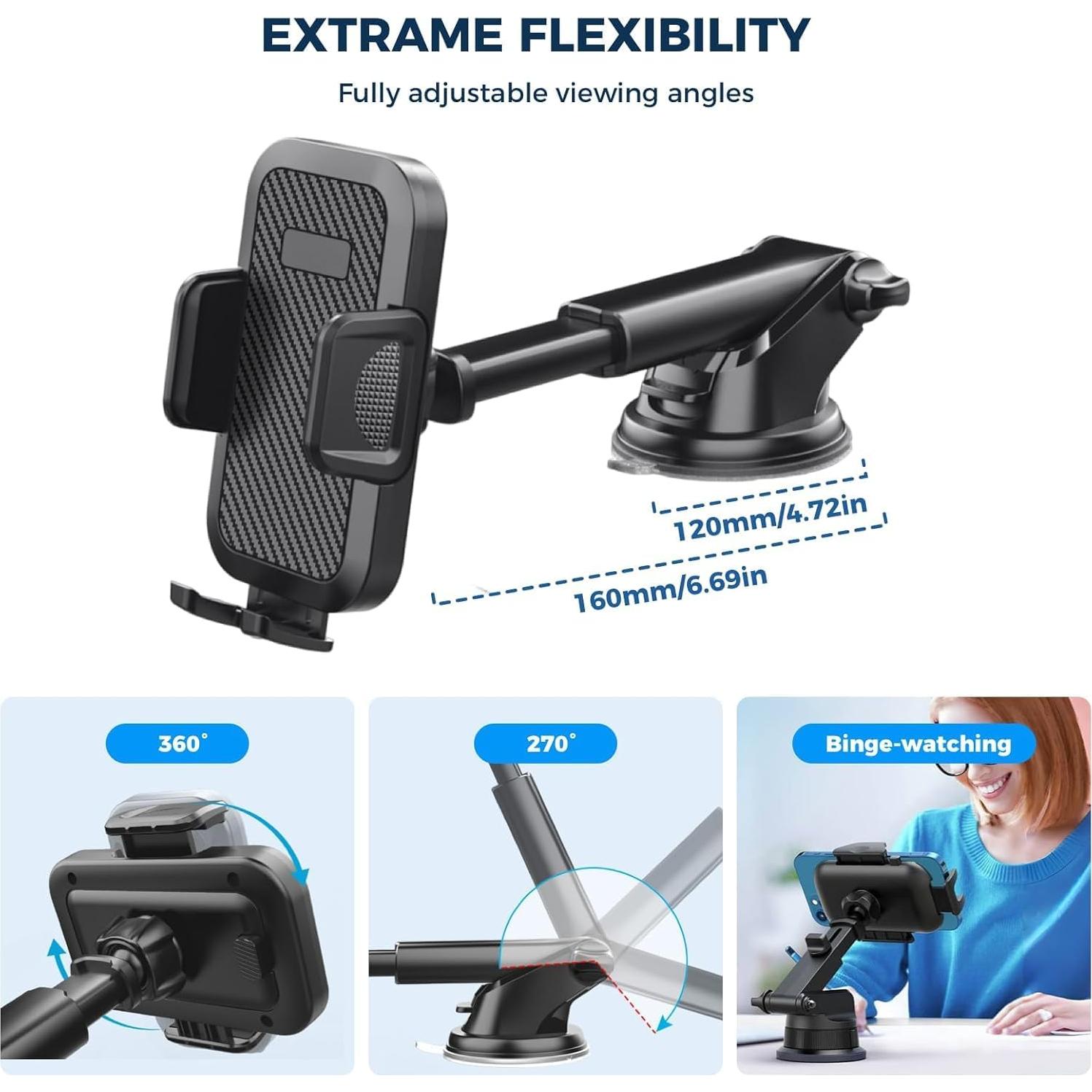 Soporte para Teléfono de Coche Yiokouz Ajustable Universal