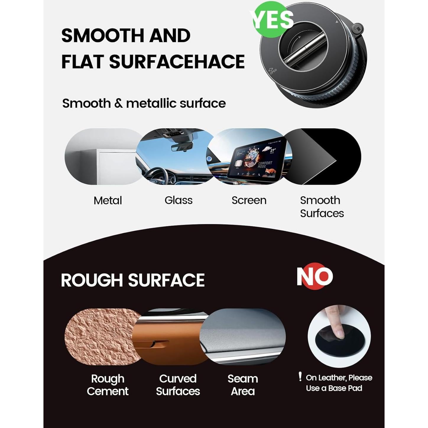 Soporte para Teléfono de Coche Lamicall STCD10 - Magnético 360°