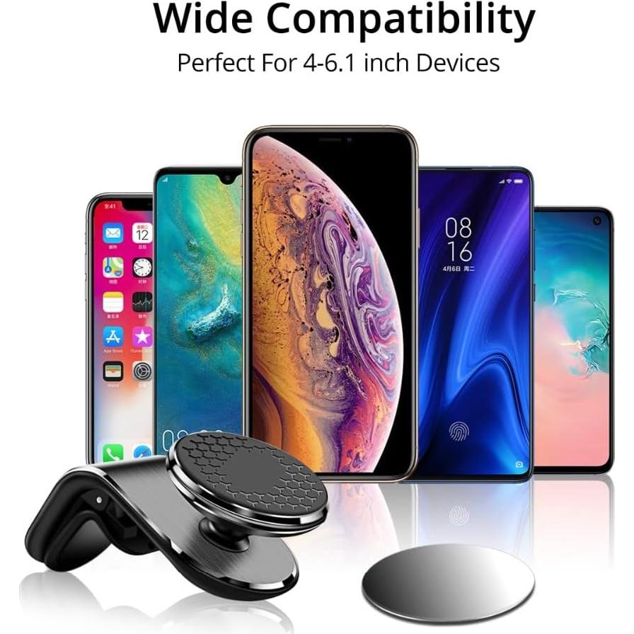 Soporte Magnético para Teléfono Kinizuxi con Rotación 360° - Negro