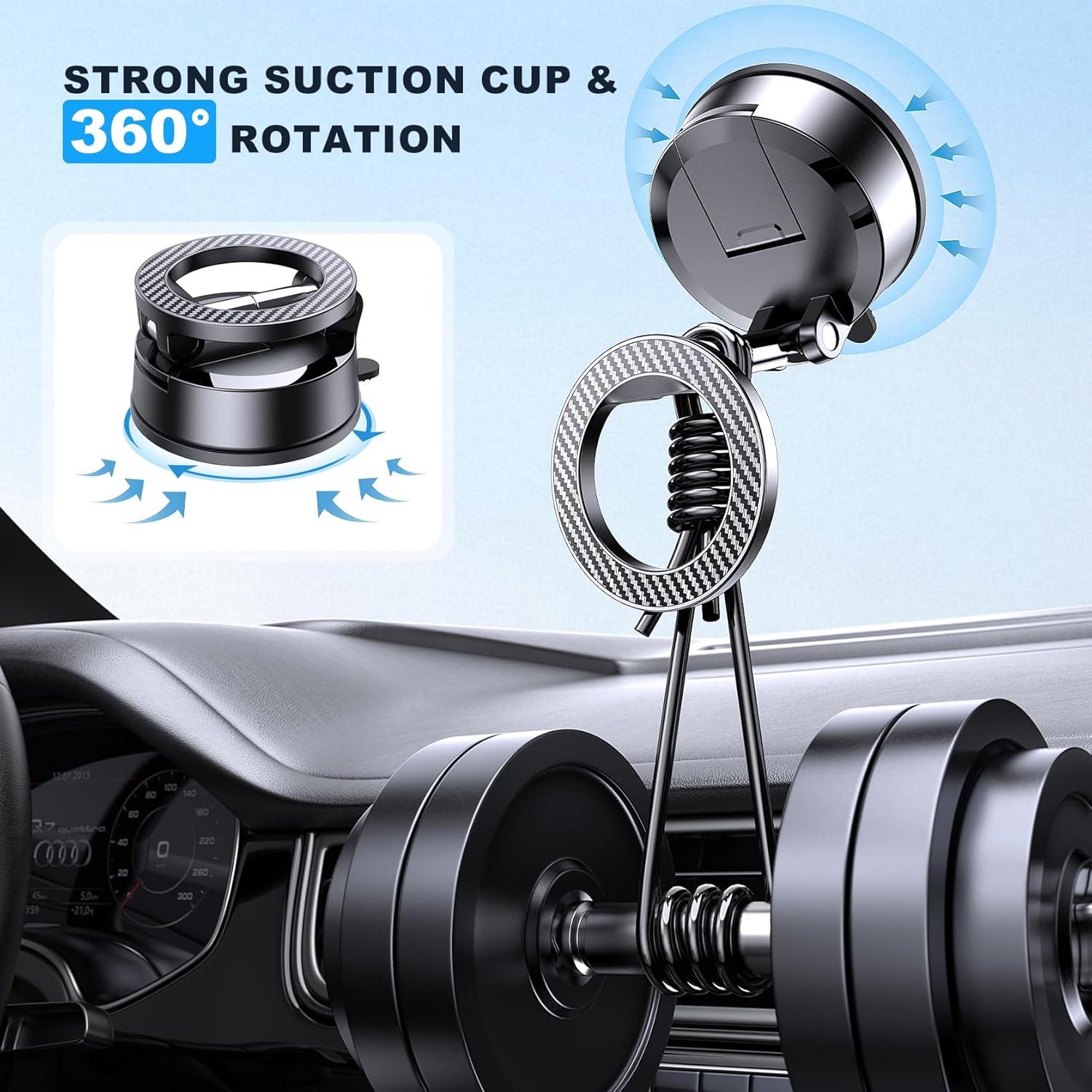 Soporte para teléfono de coche MOKPR MagSafe plegable 360°