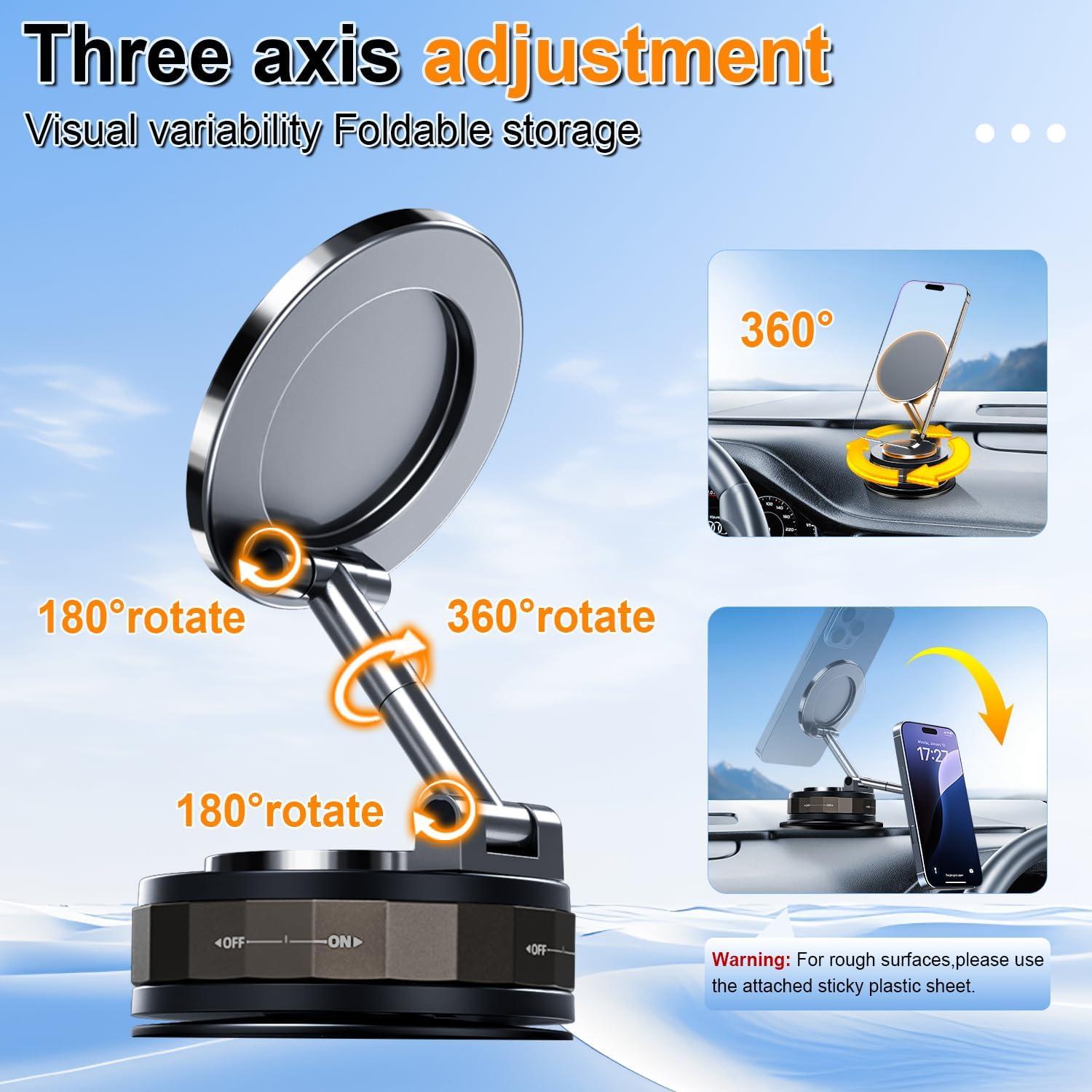 Soporte Magnético para Teléfono de Coche SINGARO 360° Ajustable