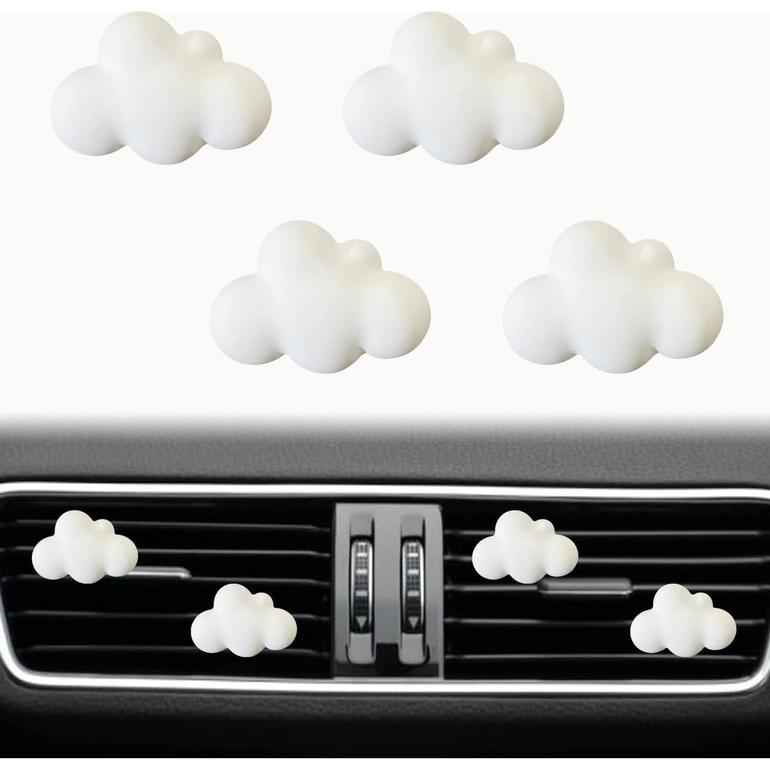 Clips de Ventilación de Aire en Forma de Nube Jowxsx - 4 Pcs