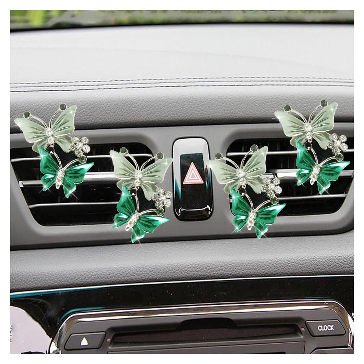 Clip de Ventilación para Ambientadores de Auto GLSOWEE 4PCS Verde