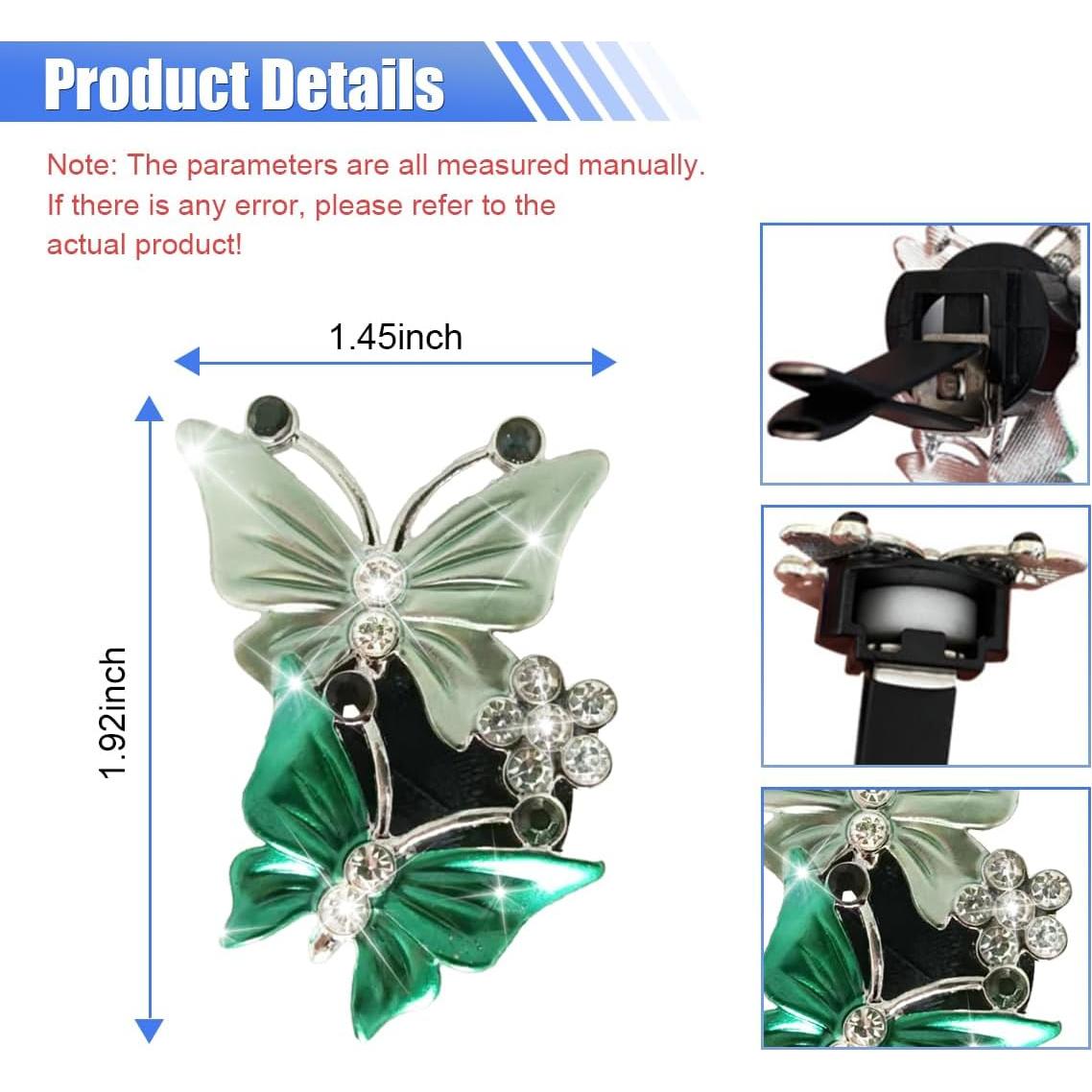 Clip de Ventilación para Ambientadores de Auto GLSOWEE 4PCS Verde