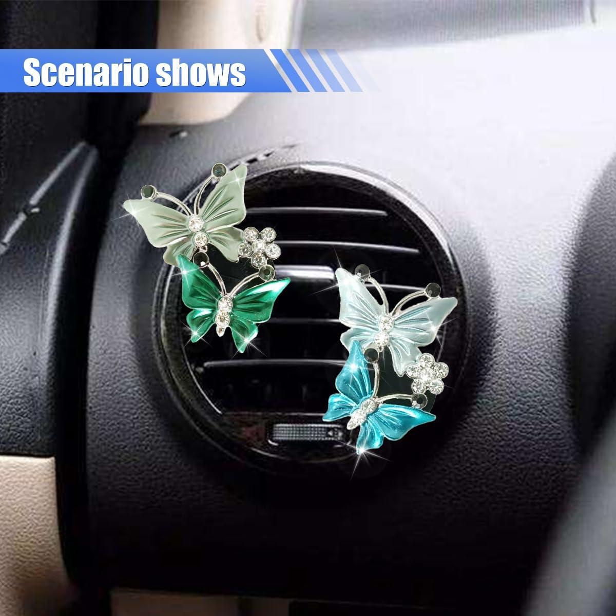 Clip de Ventilación para Ambientadores de Auto GLSOWEE 4PCS Verde
