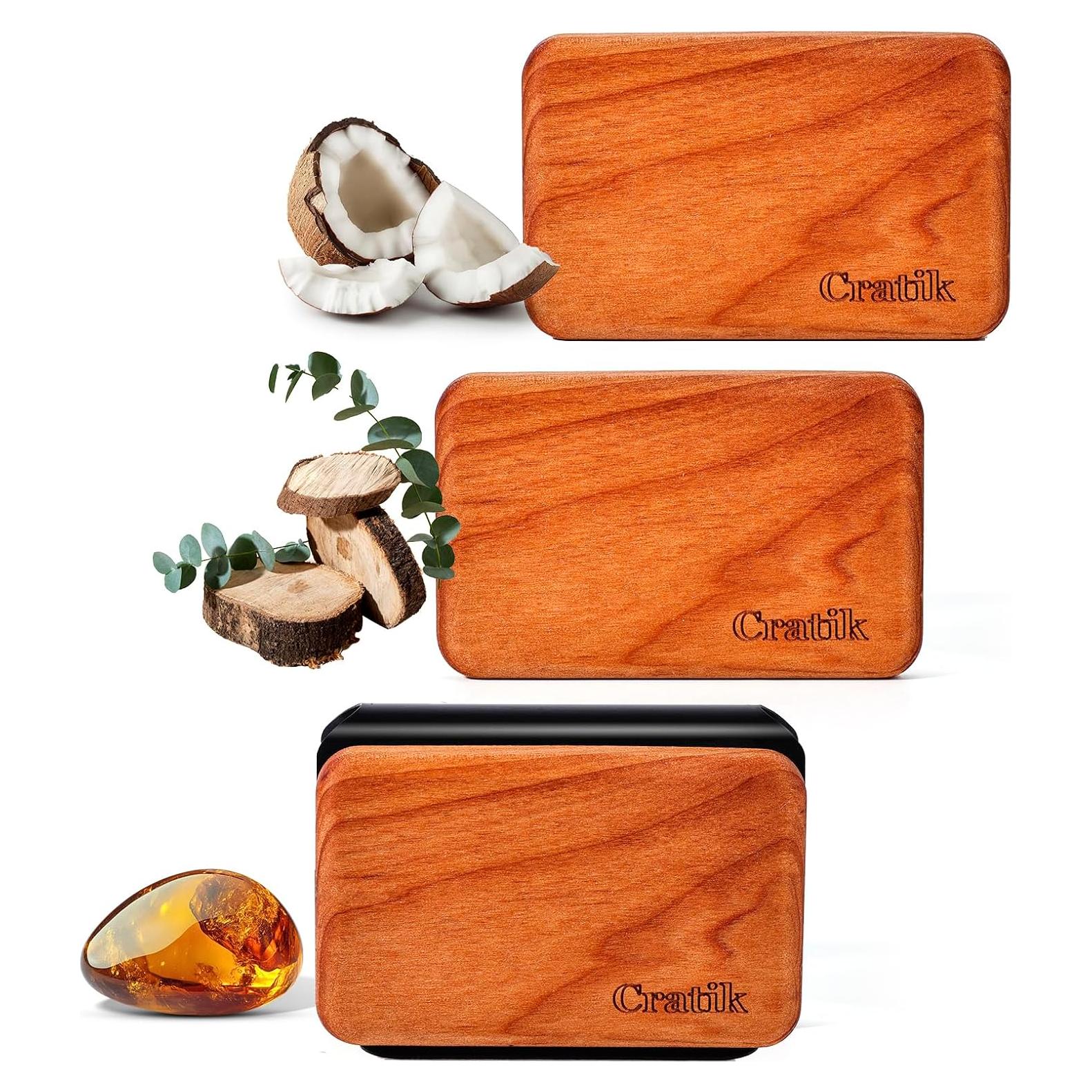 Ambientador de Auto Cratik - Madera Premium - 3 Aromas