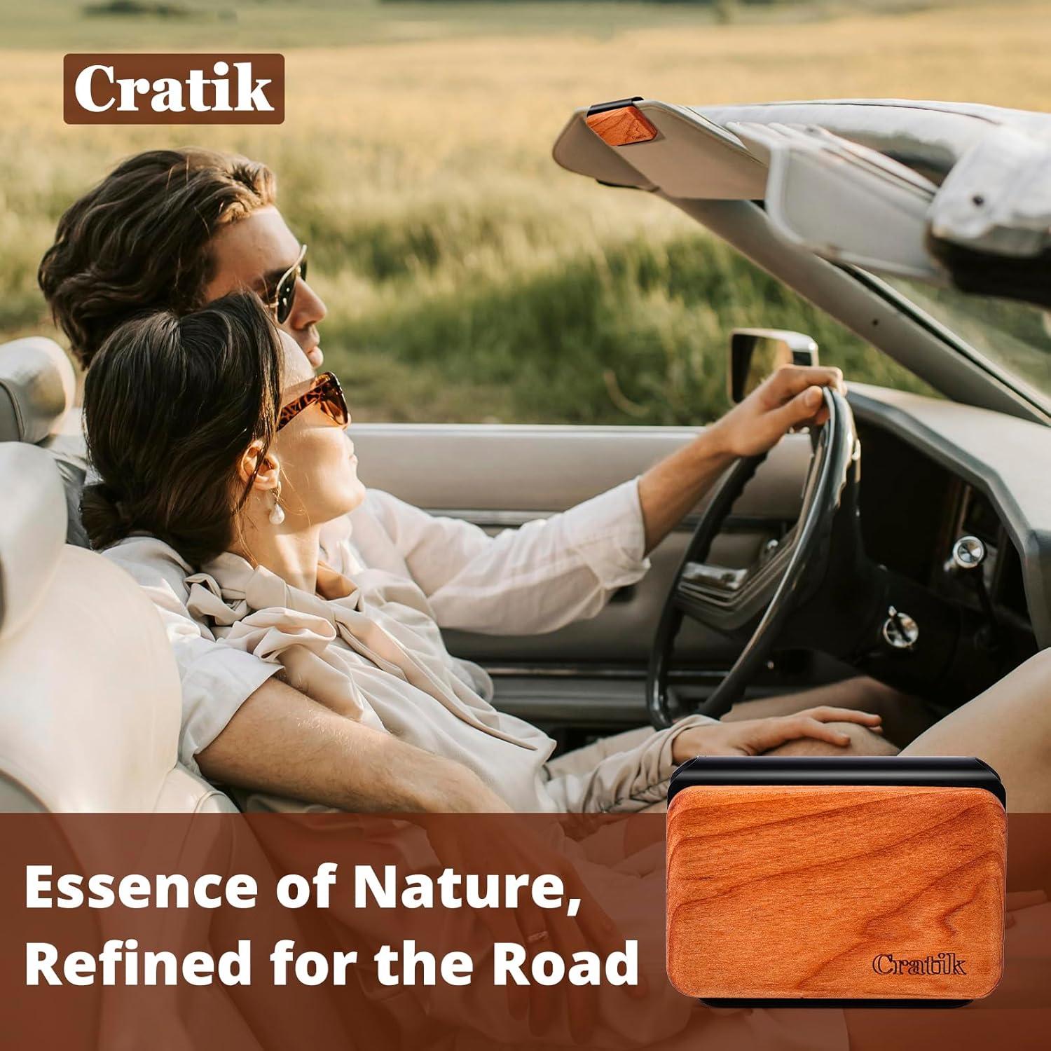 Ambientador de Auto Cratik - Madera Premium - 3 Aromas