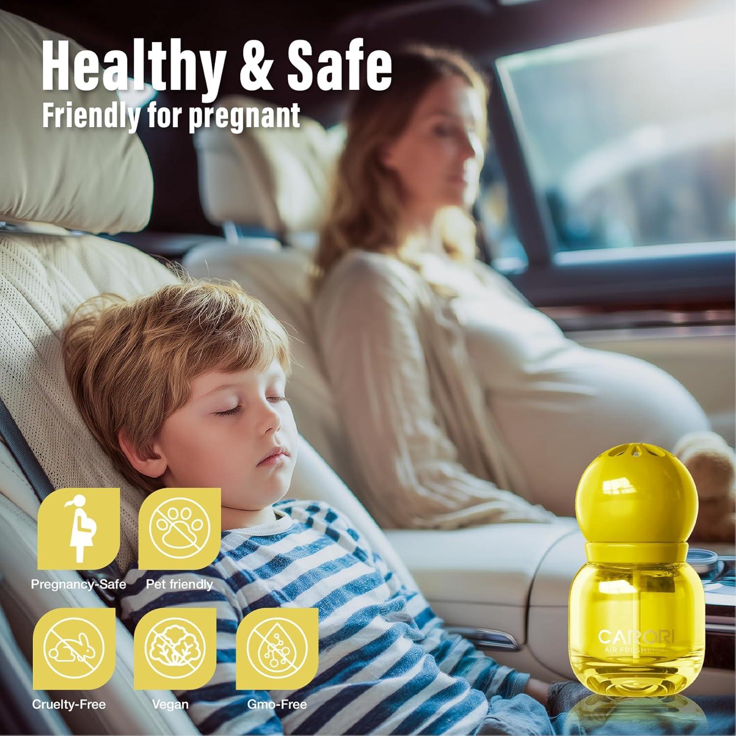 Ambientador de Auto CARORI Clip Ventilación Limón 13ml x2