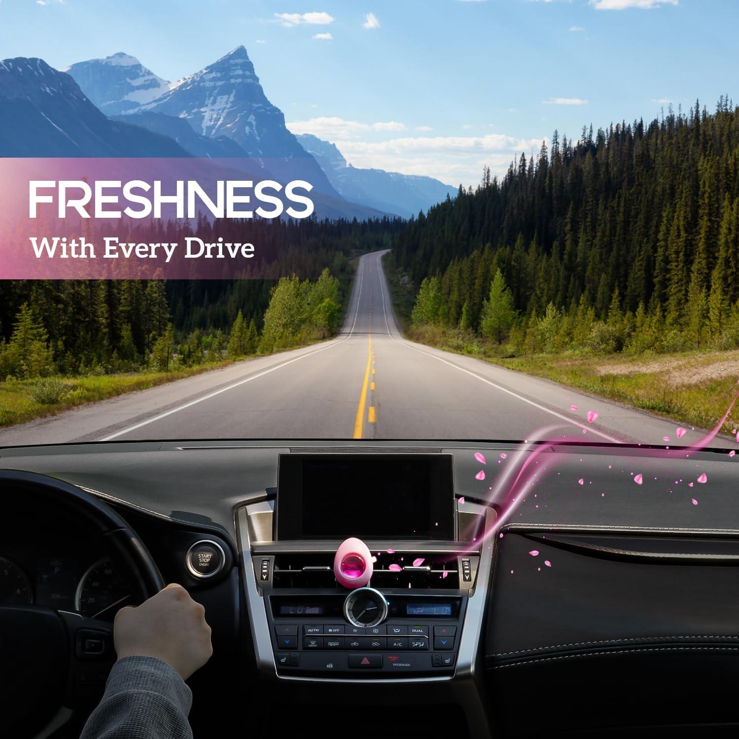 Ambientador de Auto Air Jungles Clip Rosa Melocotón Miel 6 Unidades