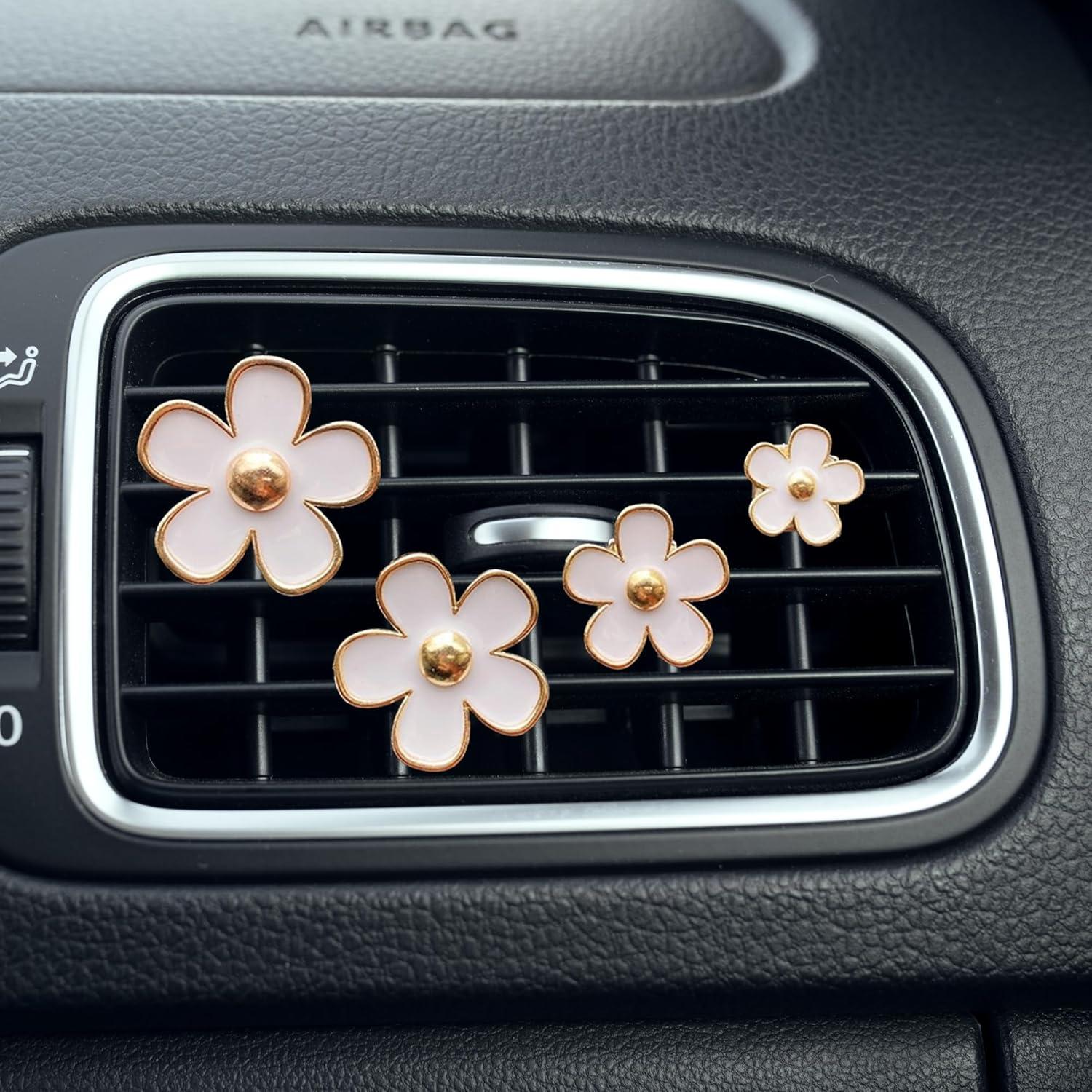 Clip de Ventilación de Aire Margarita Honibaoto 4PCS Blanco