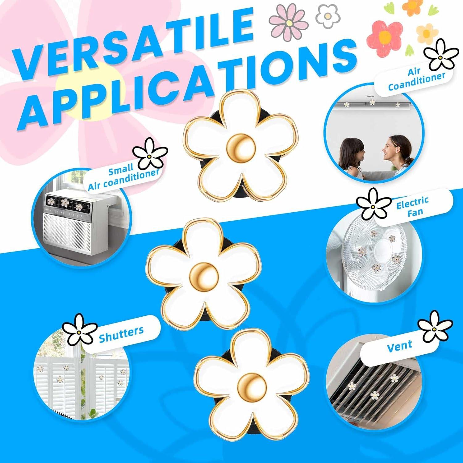 Clip de Ventilación Floral CLUOCKY - 6 Accesorios para Coche