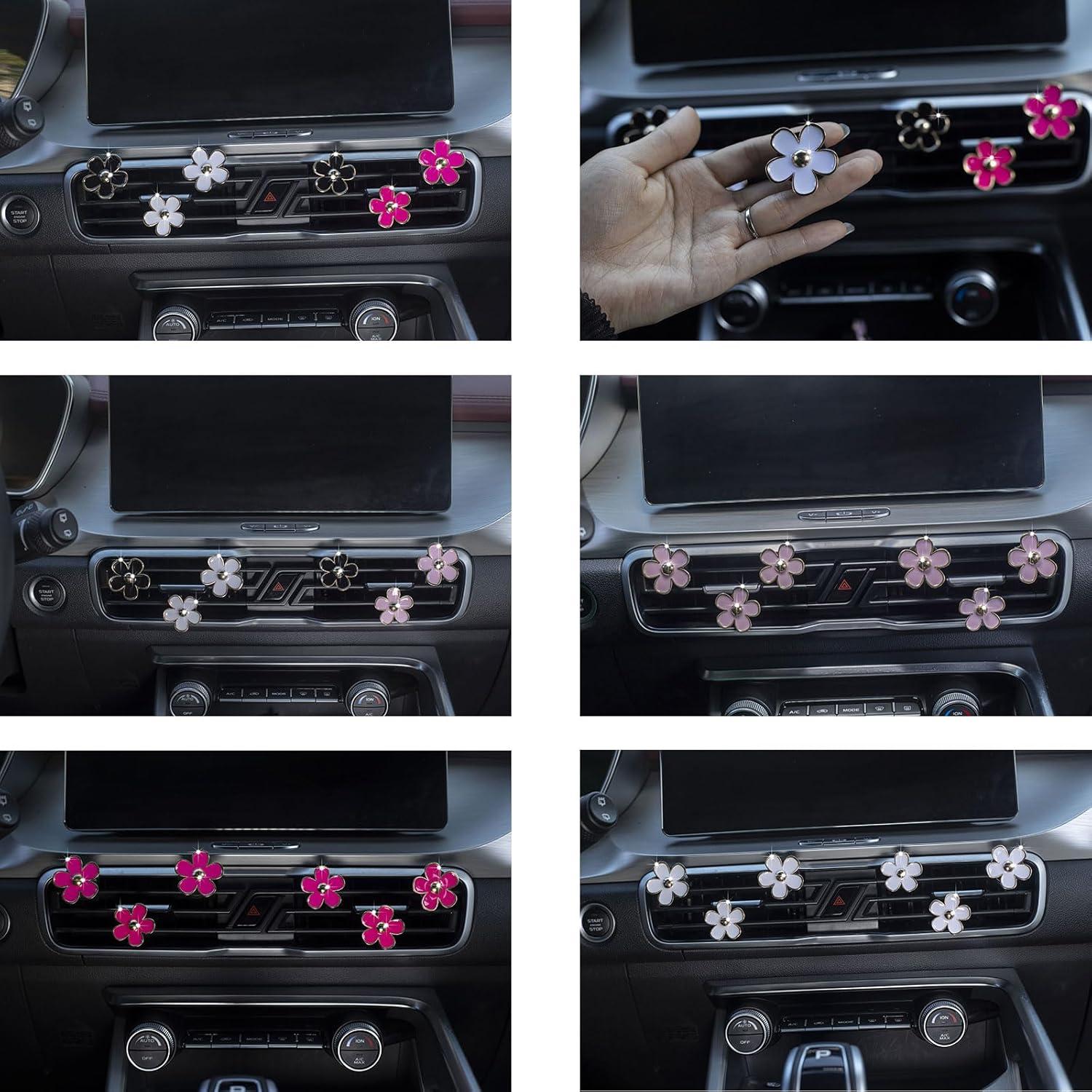 Clip de Ventilación Floral CLUOCKY - 6 Accesorios para Coche