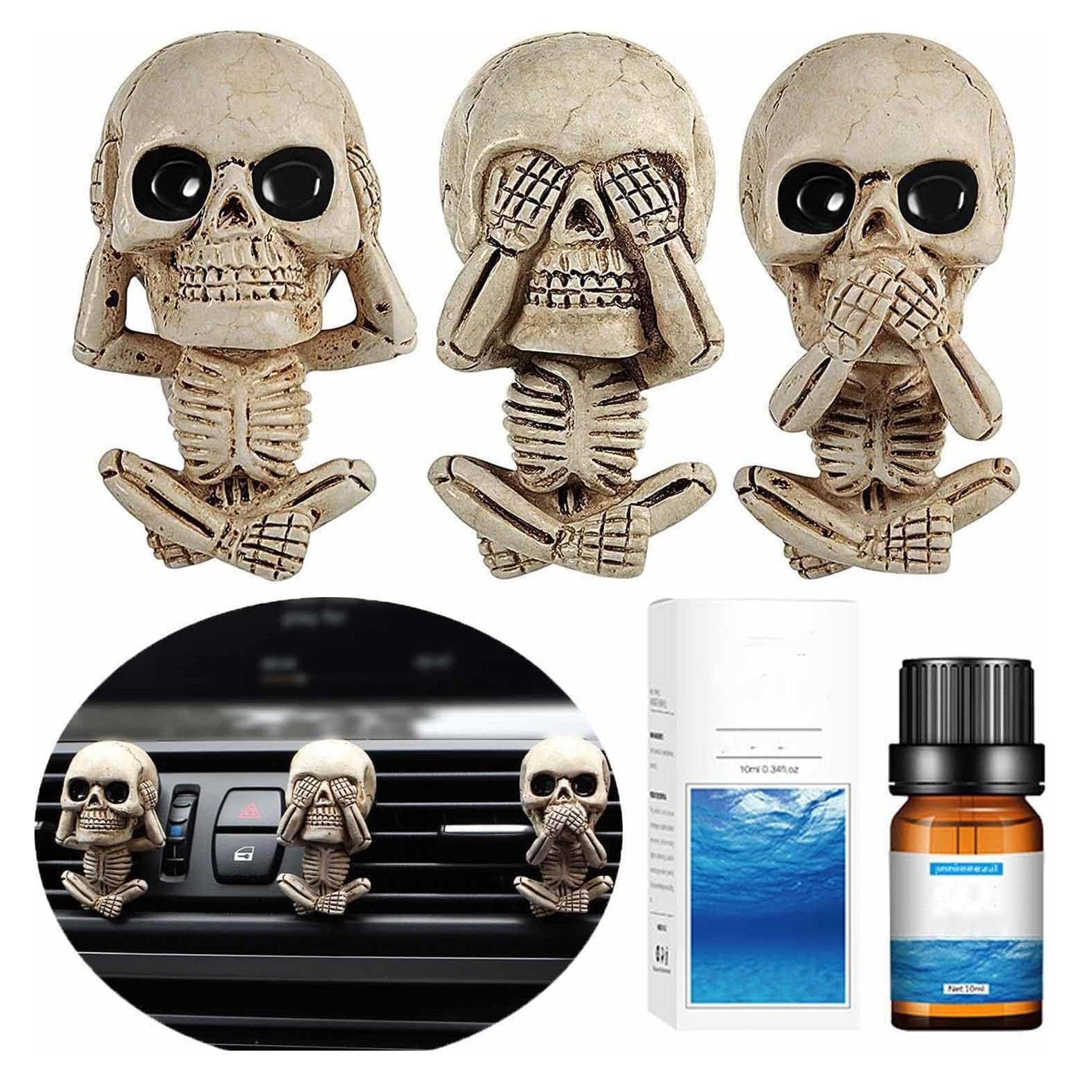 Ambientadores de Coche Calavera Sufuny con 6 Almohadillas
