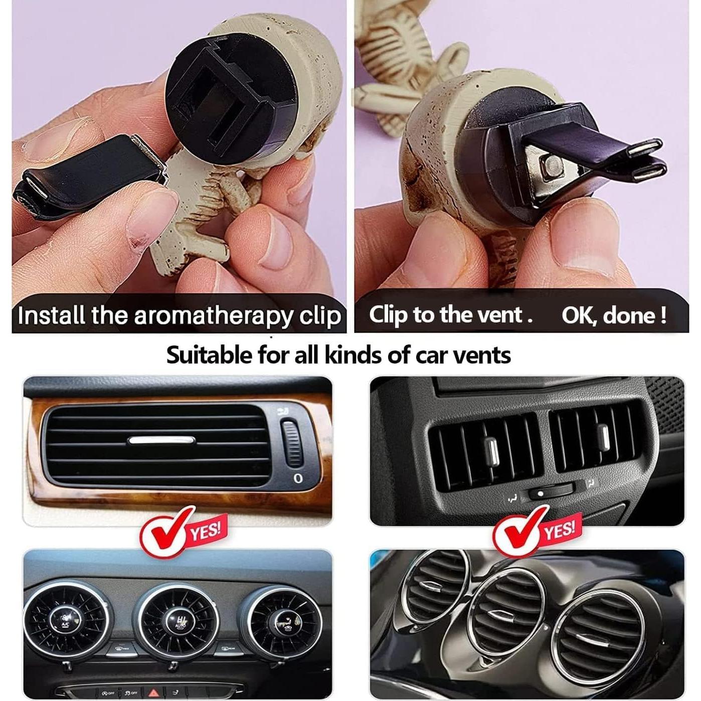 Ambientadores de Coche Calavera Sufuny con 6 Almohadillas