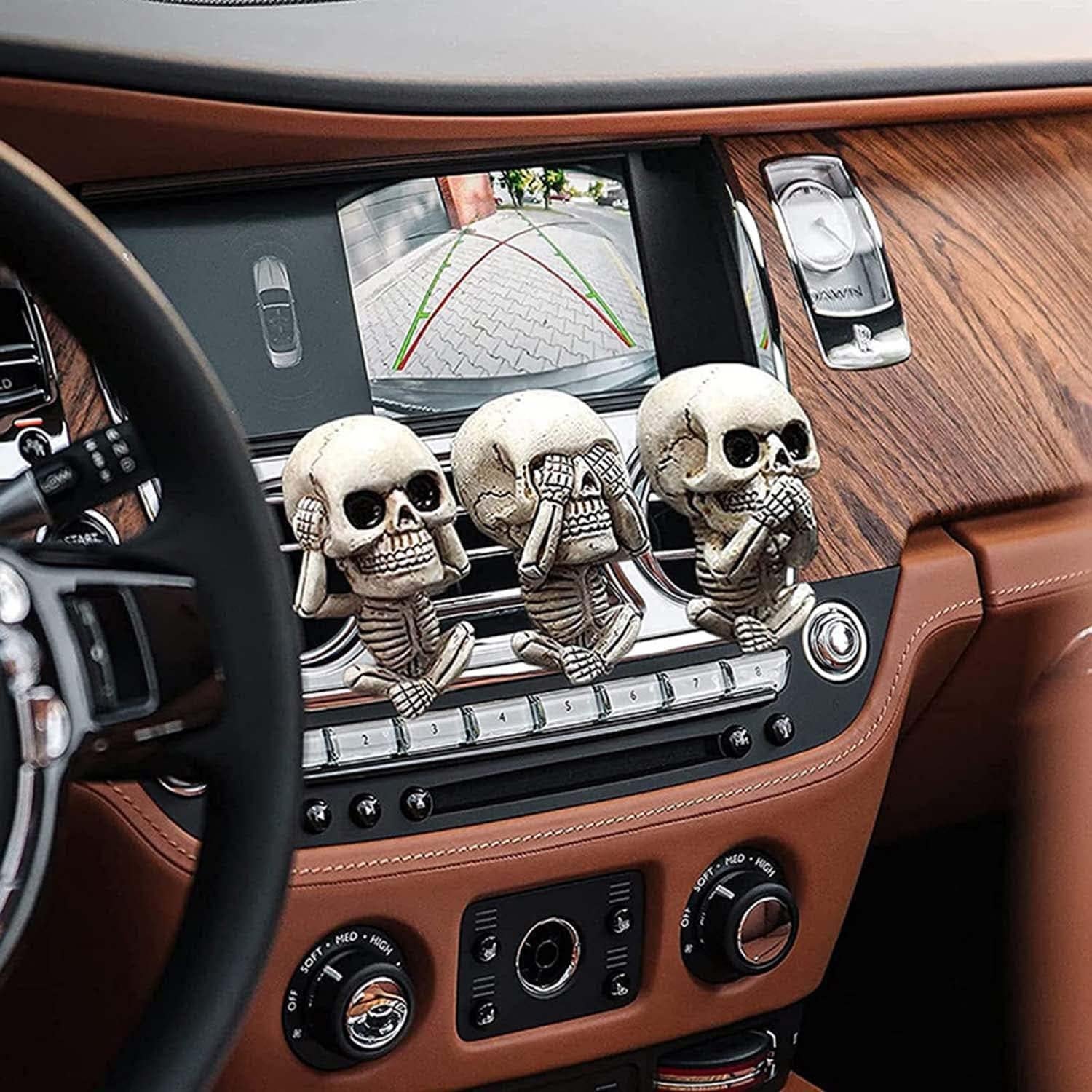 Ambientadores de Coche Calavera Sufuny con 6 Almohadillas