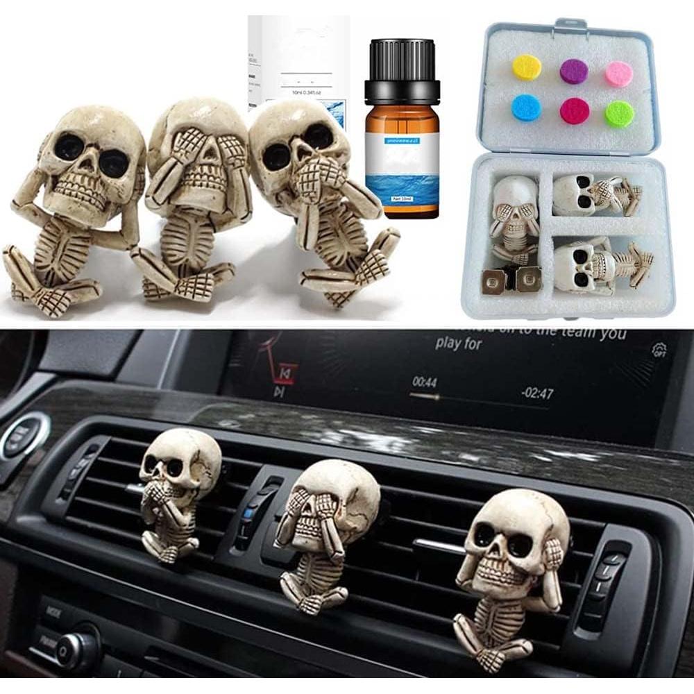 Ambientadores de Coche Calavera Sufuny con 6 Almohadillas