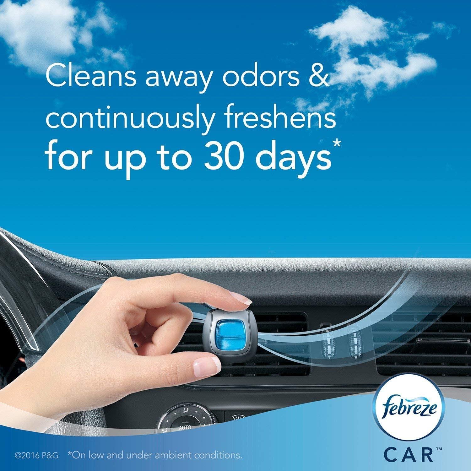 Ambientador de coche Febreze, 5 clips aroma Gain