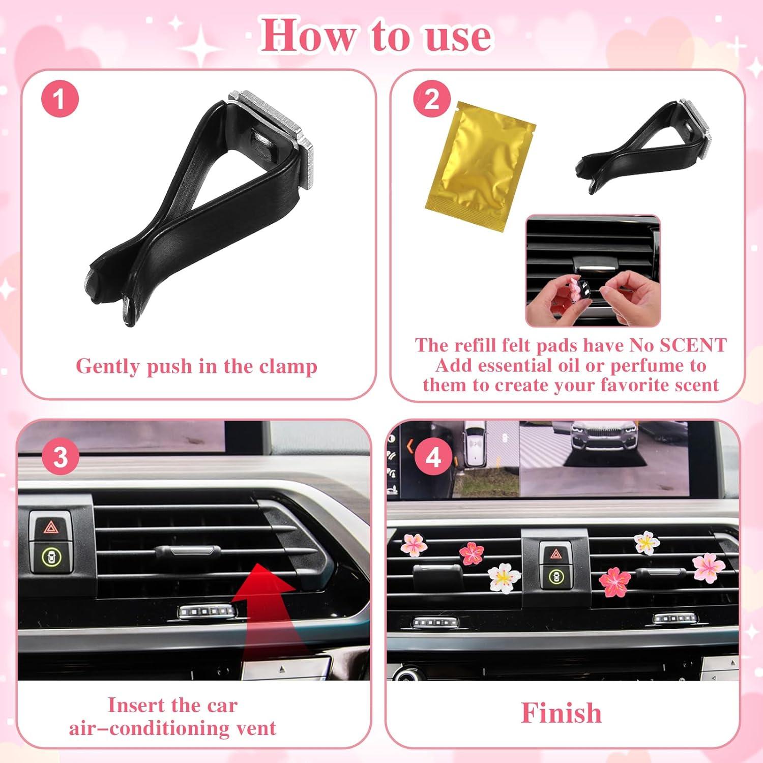 Clips Ambientadores para Auto MBAIYO, 6 Pcs Decorativos