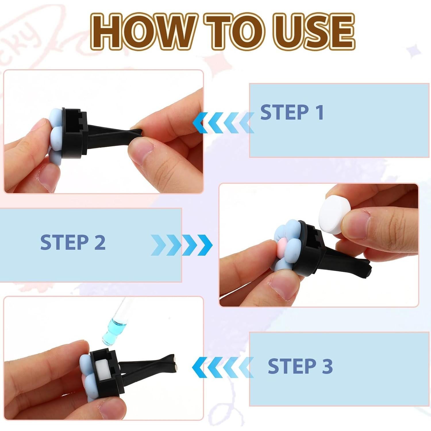 60 Almohadillas de Reemplazo para Clips de Ventilación InnoHHustle