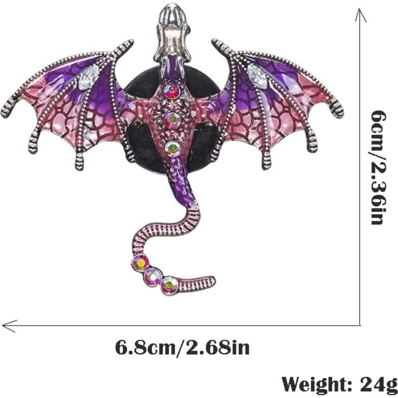 Clip de Ventilación de Dragón Brillante 2 Pcs con Fragancia