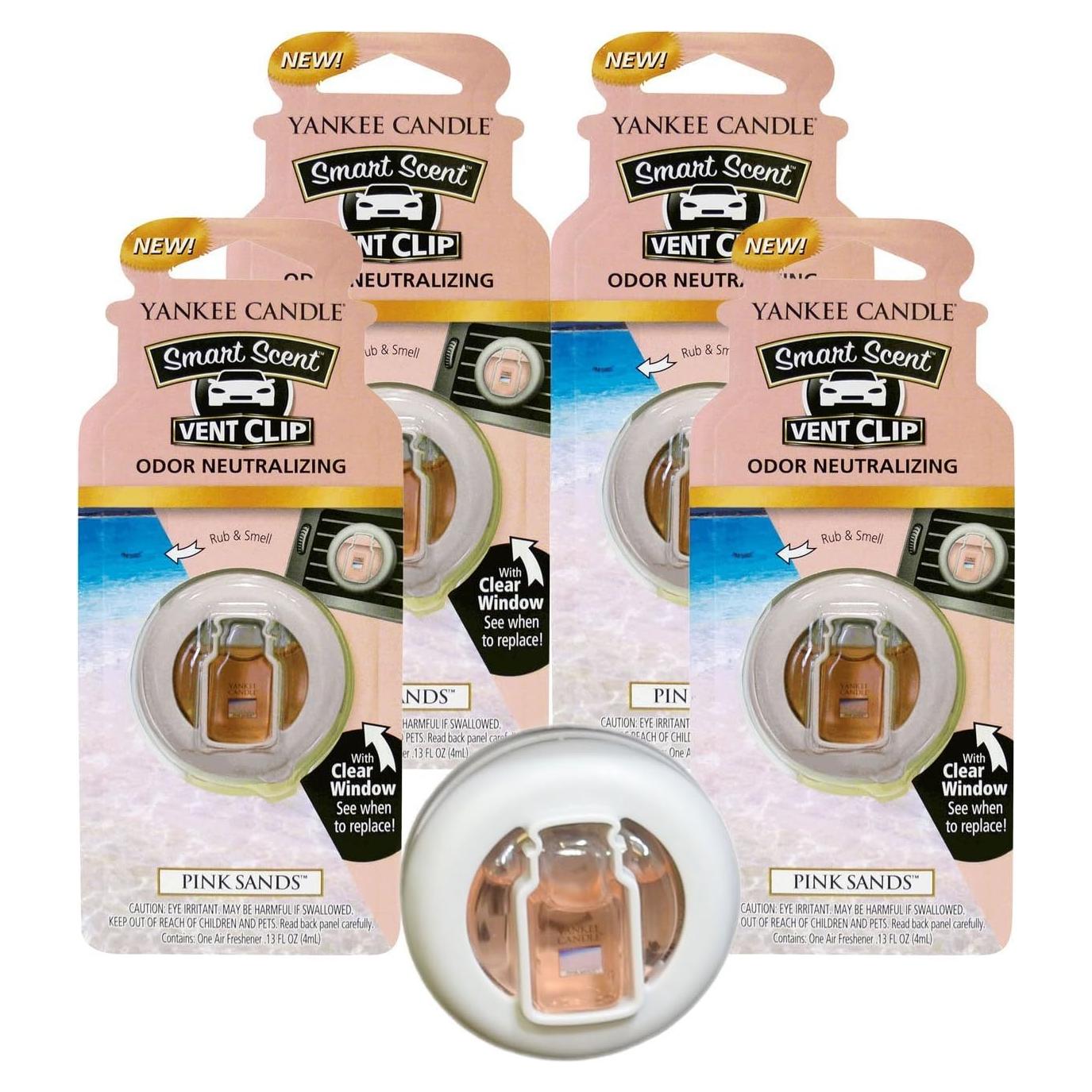 Clip de Ventilación Yankee Candle Arenas Rosadas - 4 Unidades