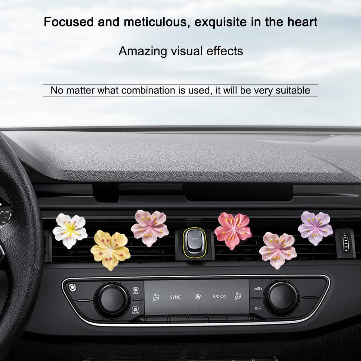 Clip de Ventilación de Aire para Coche Bittwee Rosa 4PCS