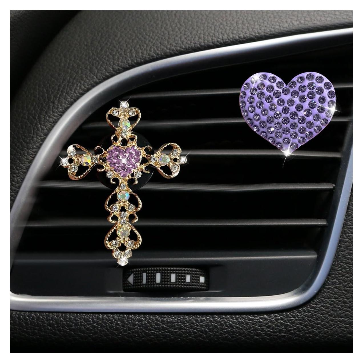 Clip de Ventilación de Coche UHANBUT - 2 Piezas Brillantes