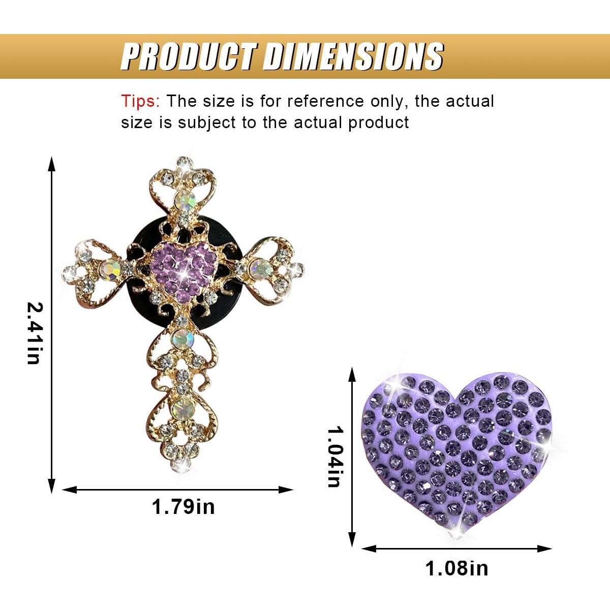 Clip de Ventilación de Coche UHANBUT - 2 Piezas Brillantes