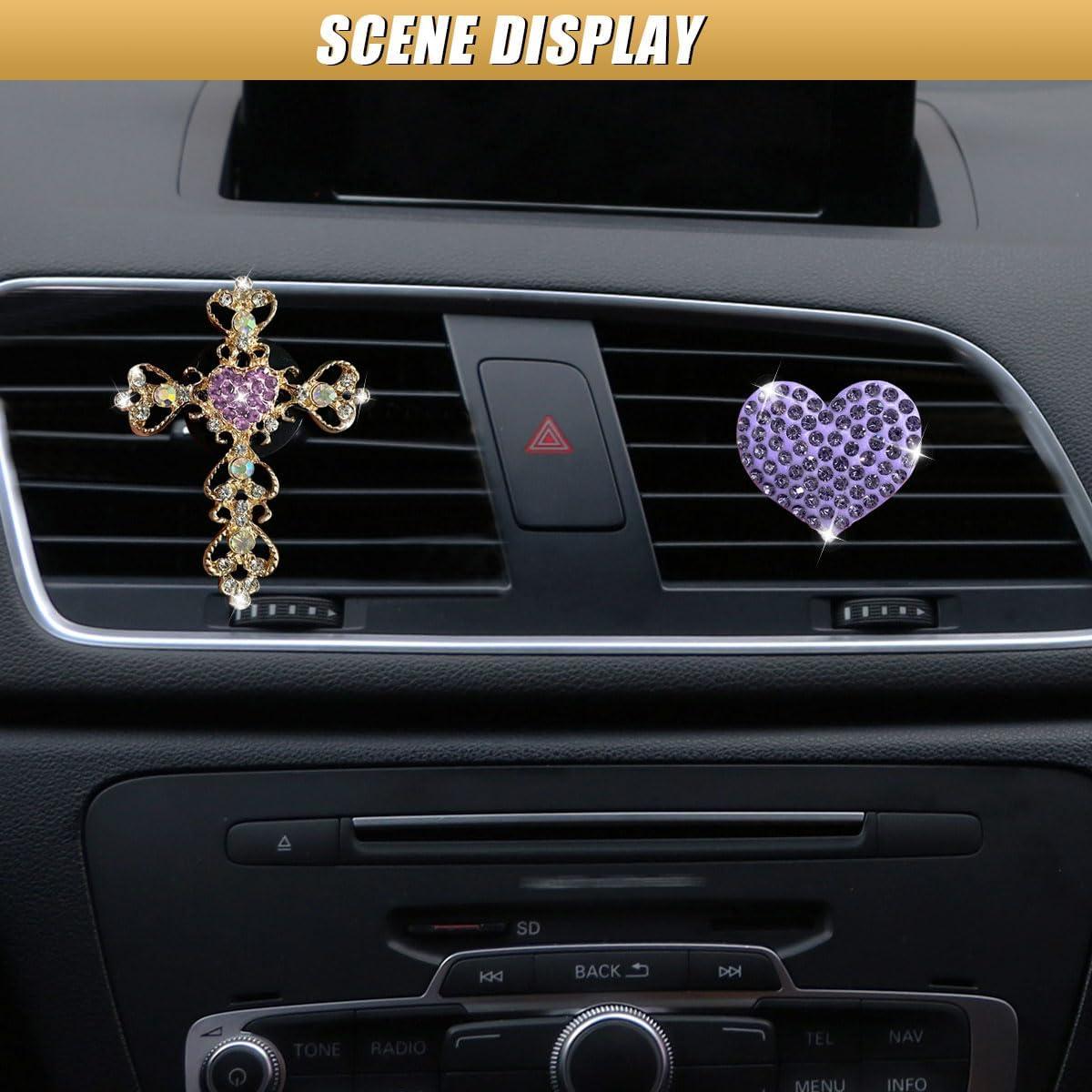 Clip de Ventilación de Coche UHANBUT - 2 Piezas Brillantes