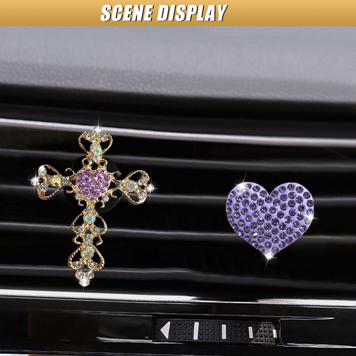 Clip de Ventilación de Coche UHANBUT - 2 Piezas Brillantes