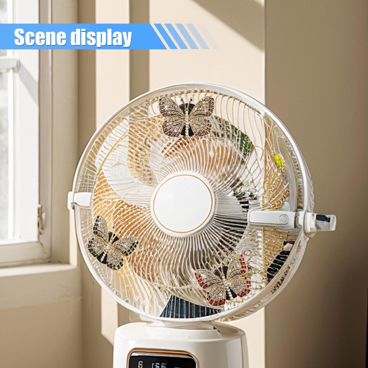 Clip de Ventilación de Coche LHDOS Mariposa Brillante 4.04cm