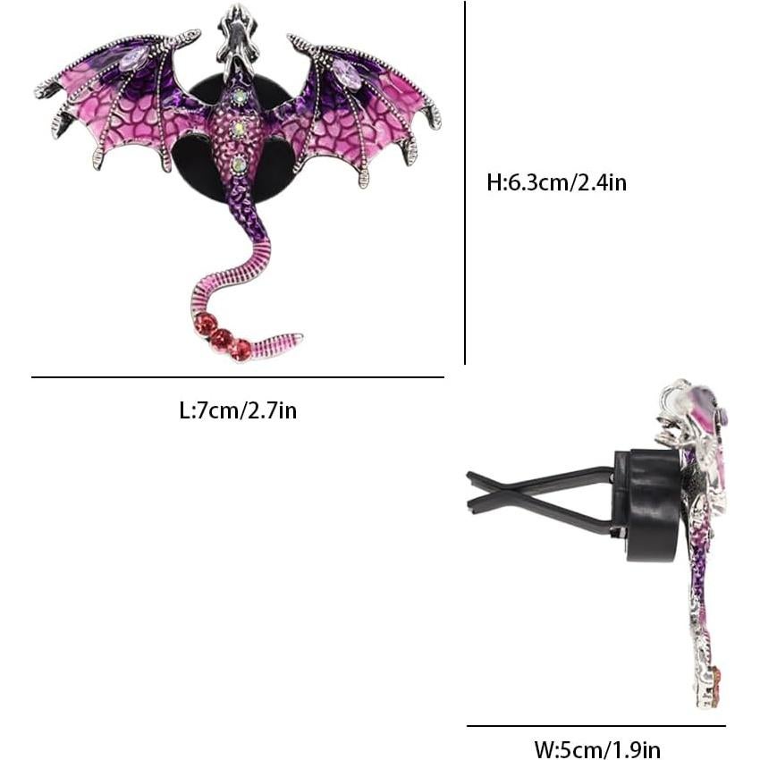 Clip de Ventilación de Coche Dragón Púrpura ORIESSE - Ambientador Recargable